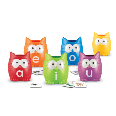 LEARNING RESOURCES Vowel Owls™ Sorting Set 5460